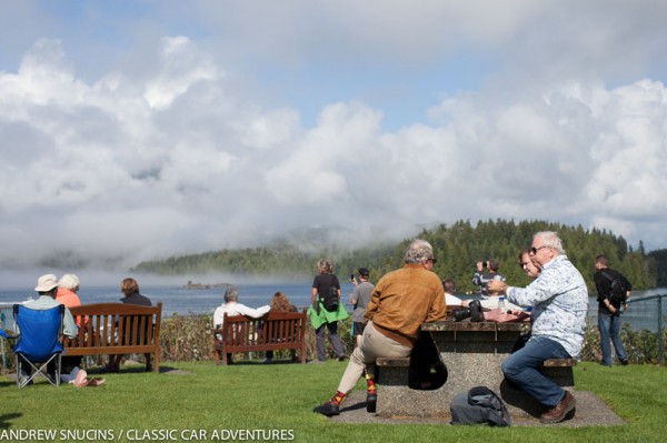 Picnic lunch stop in scenic Tofino, BC